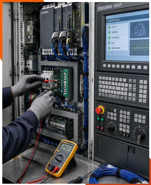 Ремонт систем ЧПУ Okuma OSP в Коркине